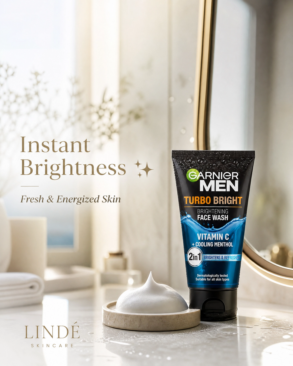 Garnier Men Turbo Bright Face Wash 100ml